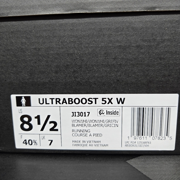 New adidas Ultra Boost 5X Wonder White Women's Running Shoes Size 8.5 - Picture 8 of 8